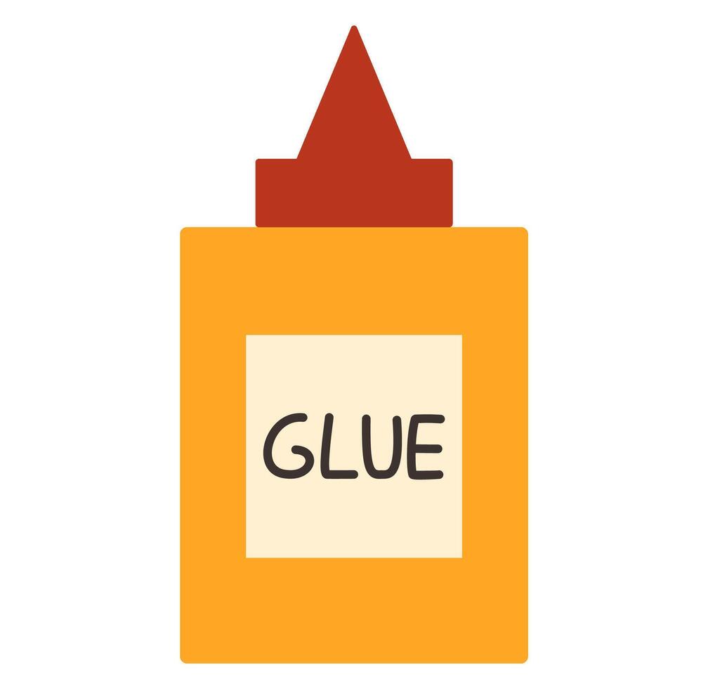 Cute Cartoon Glue Bottle vector
