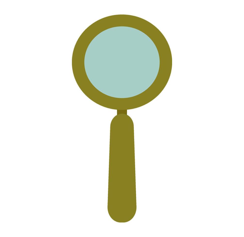 cute cartoon magnifying glass illustration vector