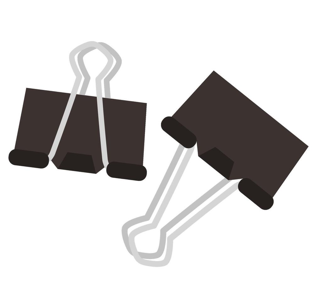Cute cartoon Binder Clip Illustration vector