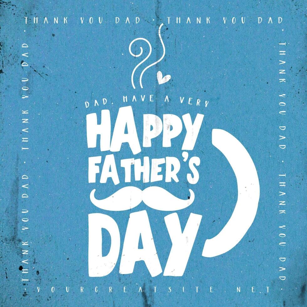 Happy Father's Day Instagram Greeting Post Typography template