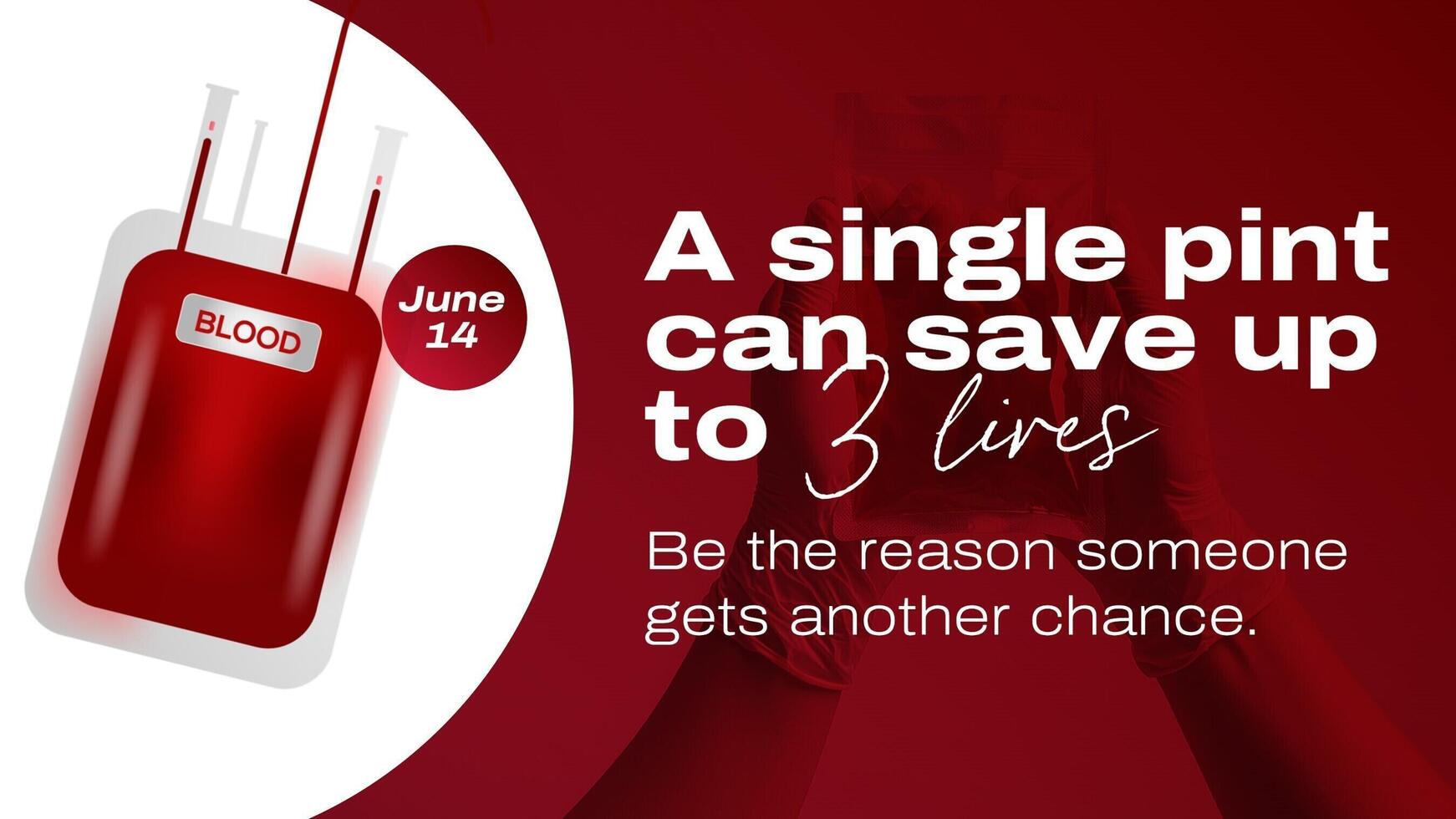 Blood Donor Day Invitation Twitter Post template