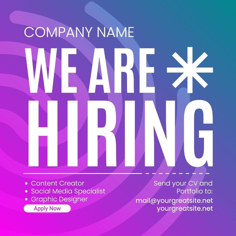 Hiring Announcement template