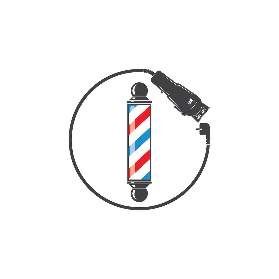 barber shop icon logo icon., vector