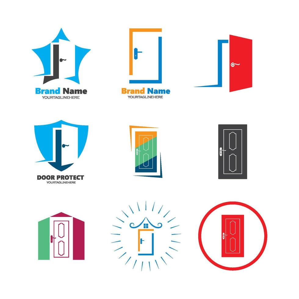 the door icon illustration design vector