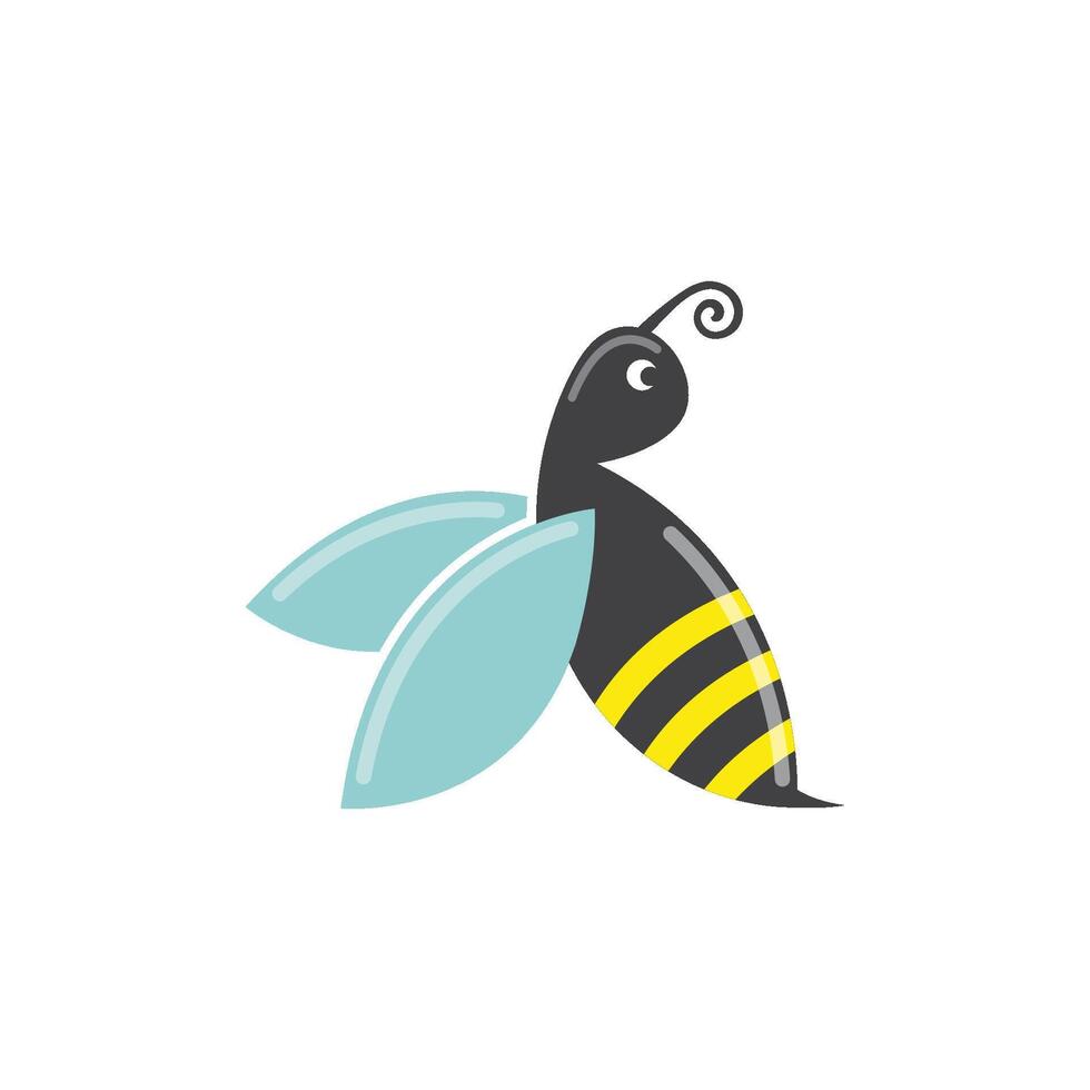 honey Bee Logo Template icon illustration vector