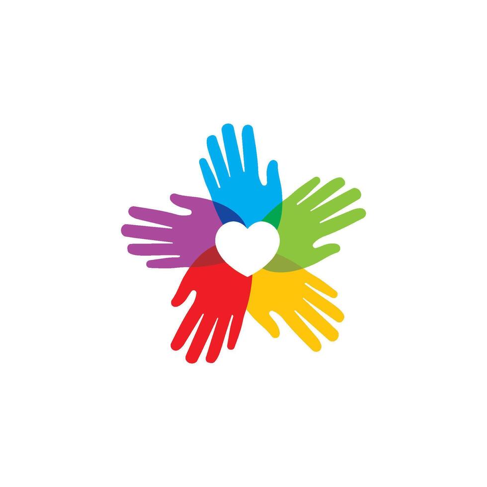 diversity Hand icon illustration design vector