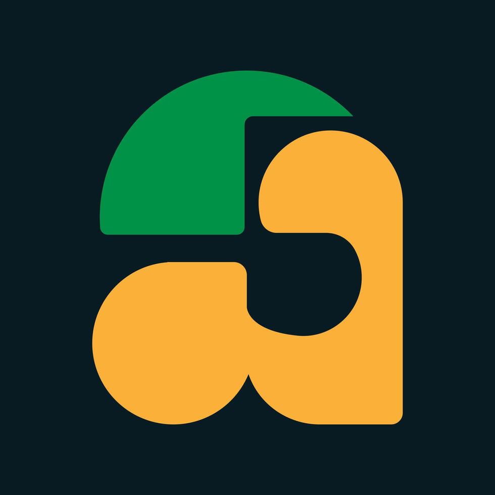 Geomatric Letter a Symbol vector