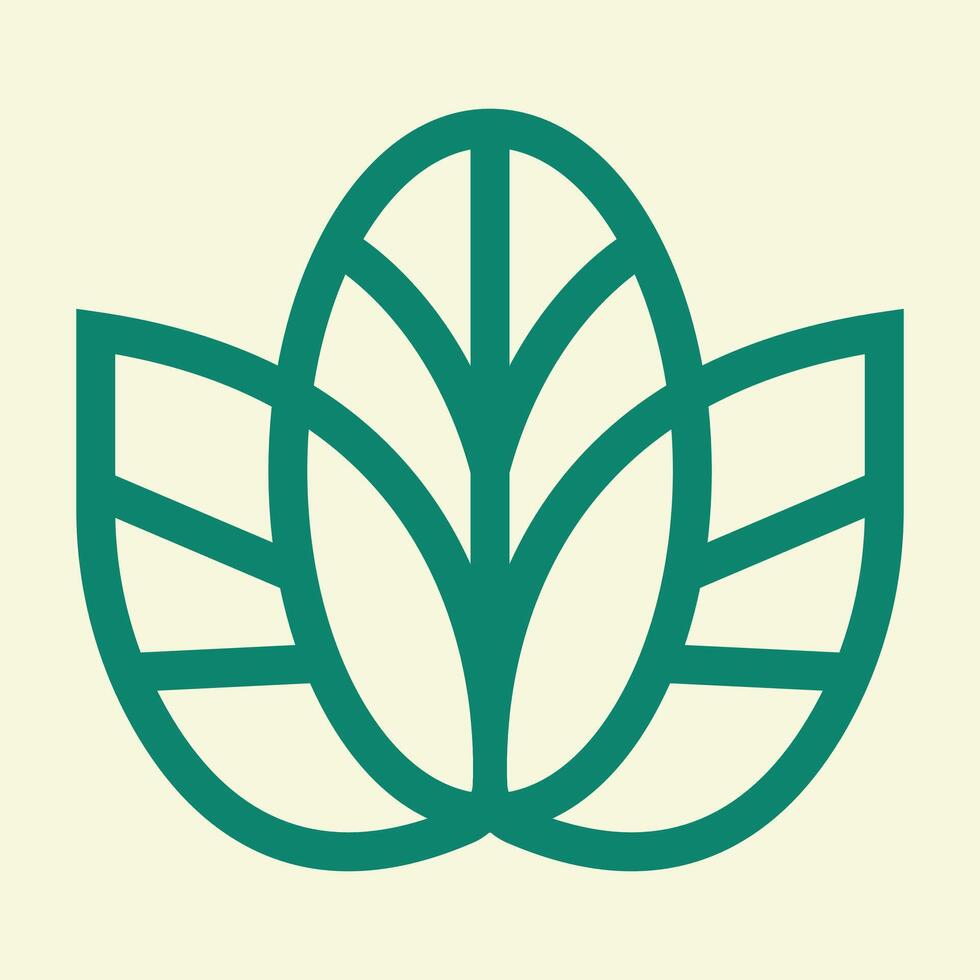 Geometric Flower Symbol vector