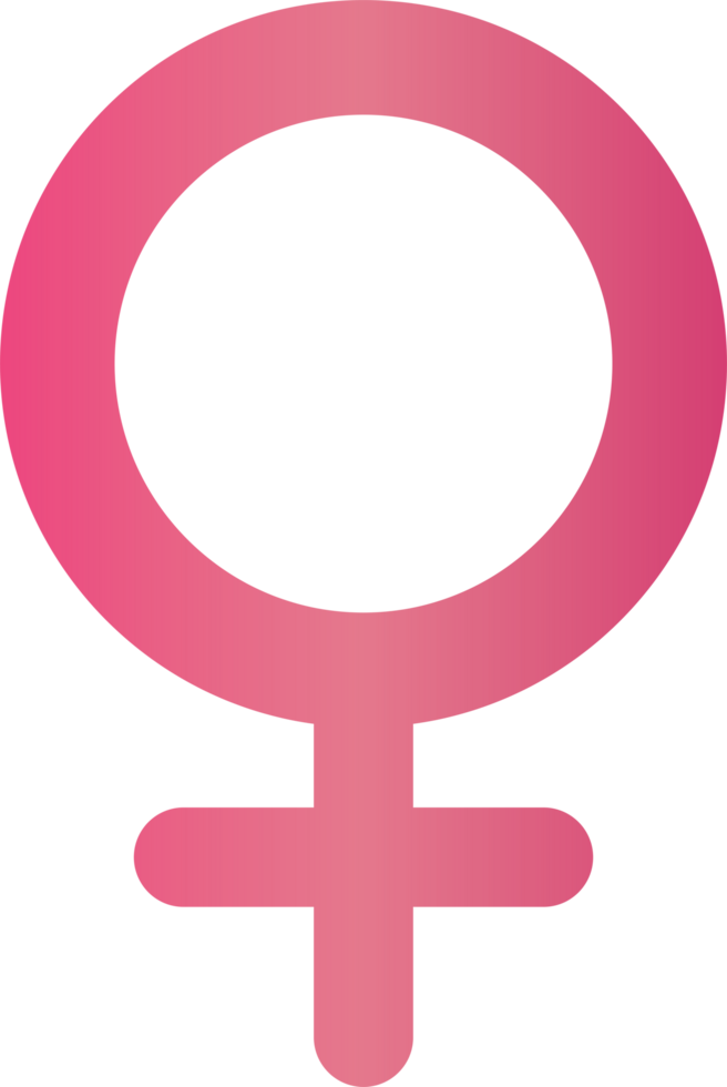 female gender symbol. illustration design png