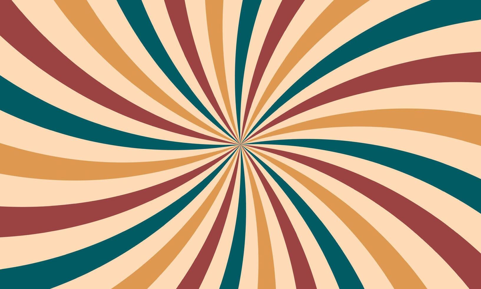 vintage colorful spiral sunburst pattern abstract background vector