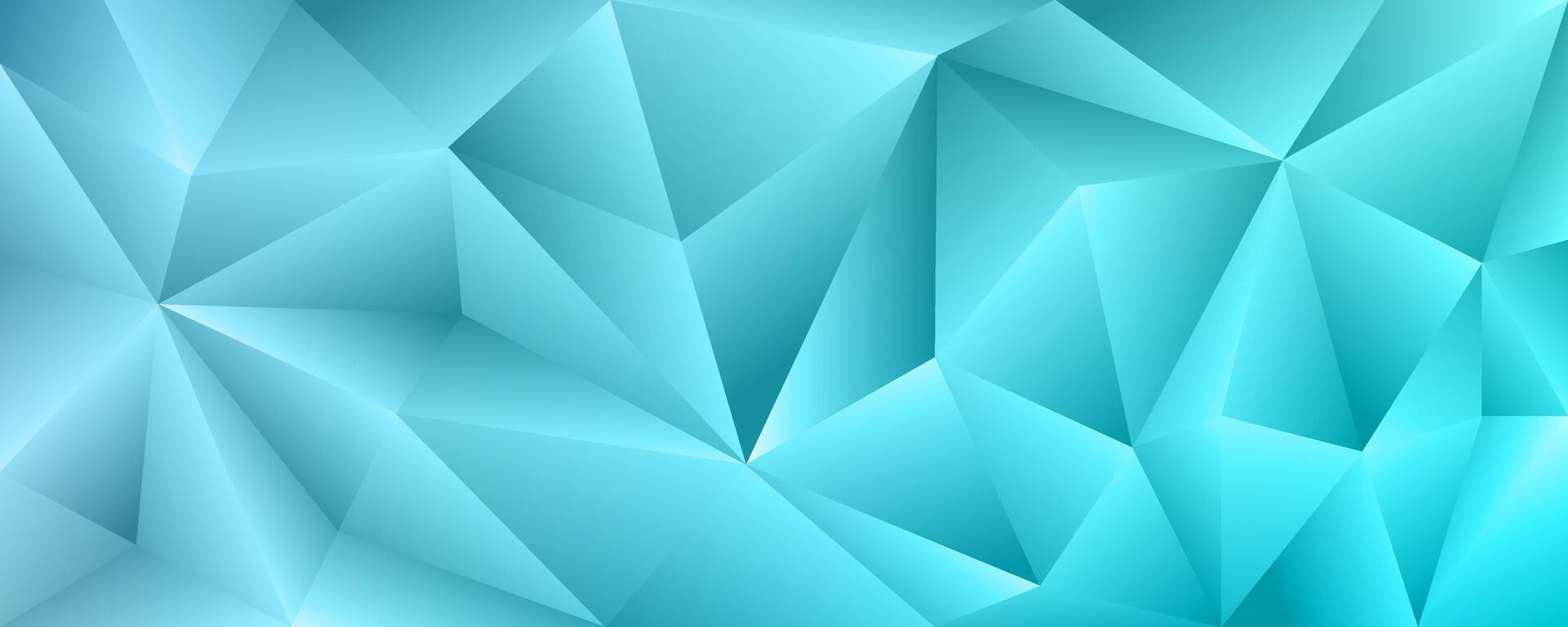 geometric turquoise background with sharp polygon shapes and modern abstract style. vector