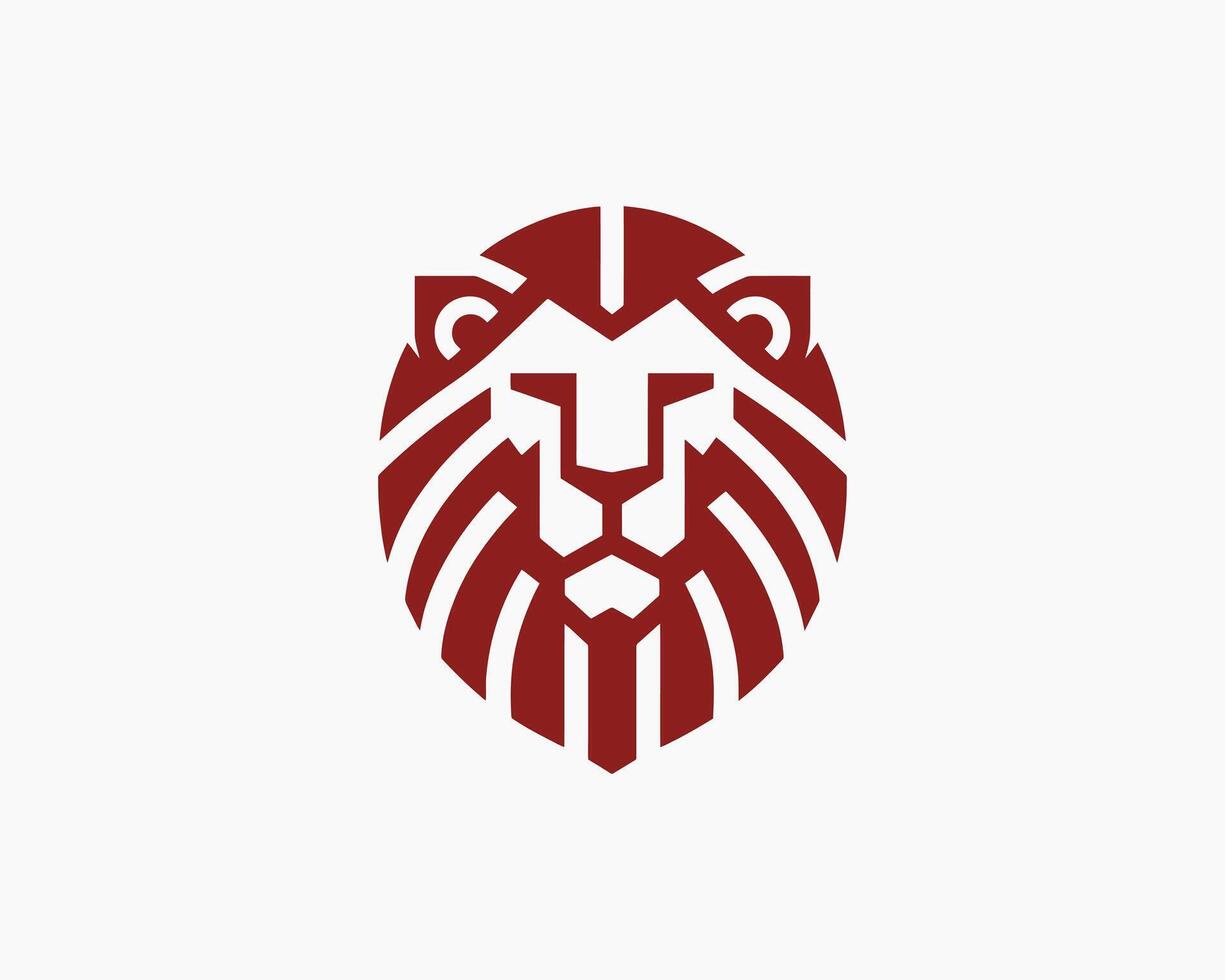 Lion Head Logo Design For Business And Branding vector