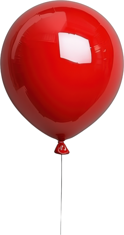 A Vibrant Single Red Balloon png