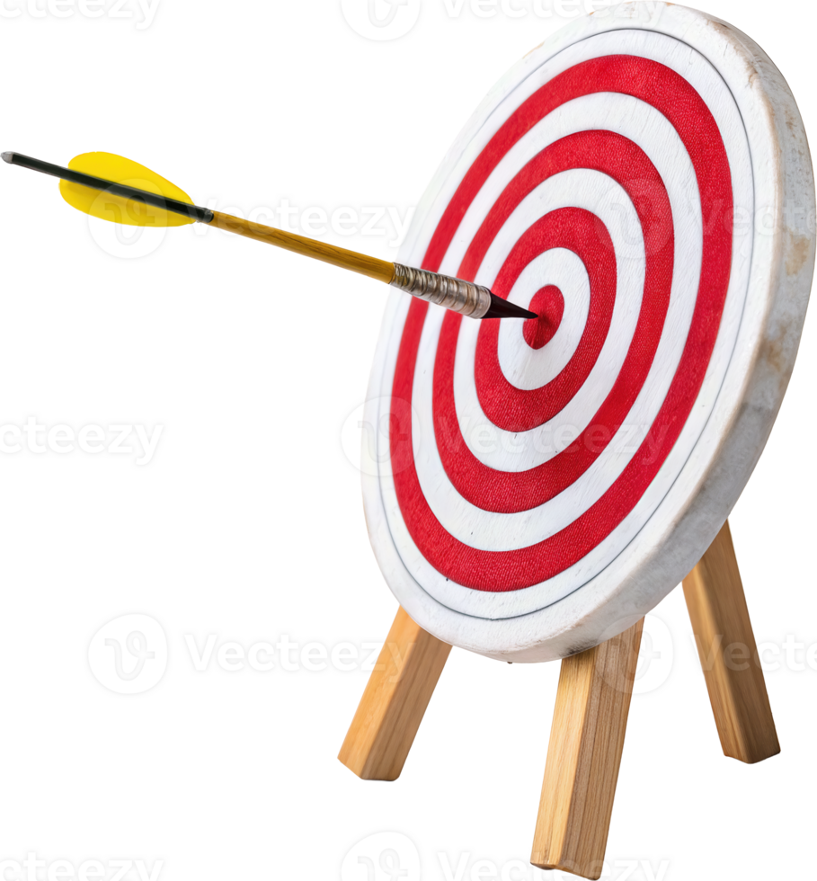 Focused Arrow On Target png