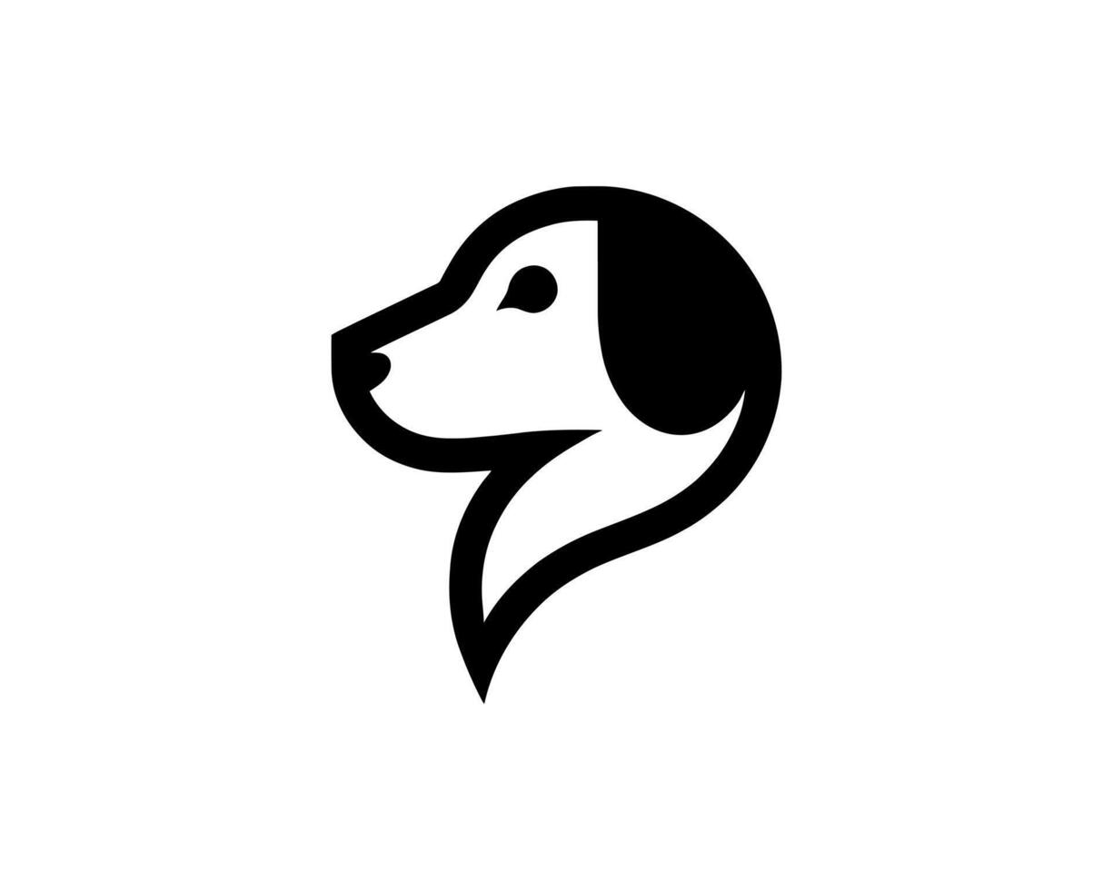 Creative dog logo for pet care branding vector