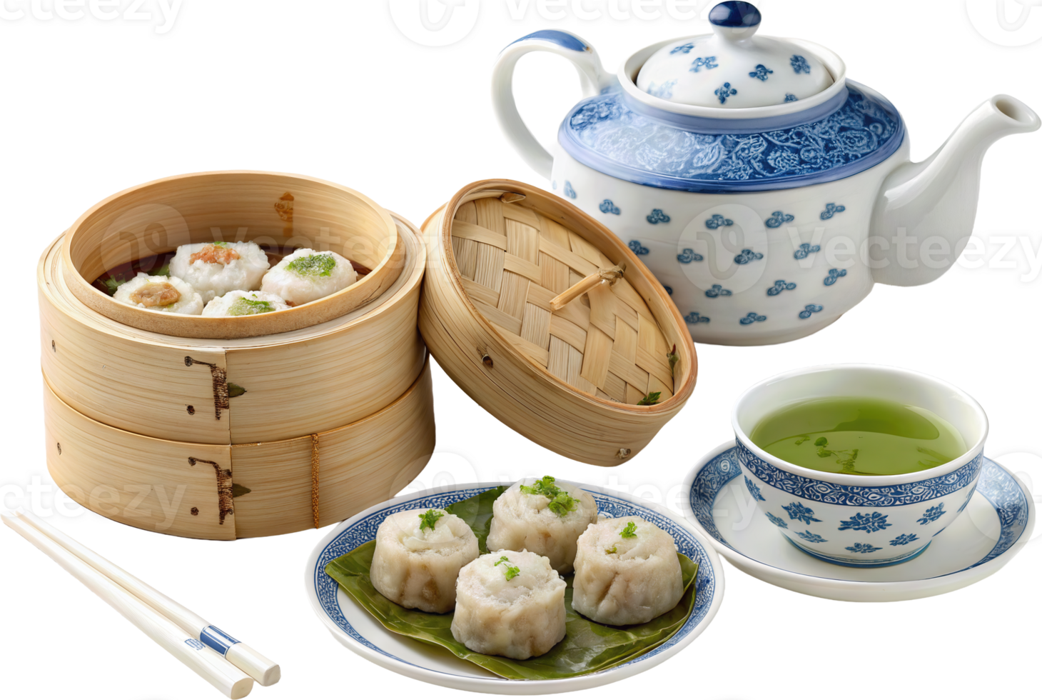 Traditional Dim Sum Feast png