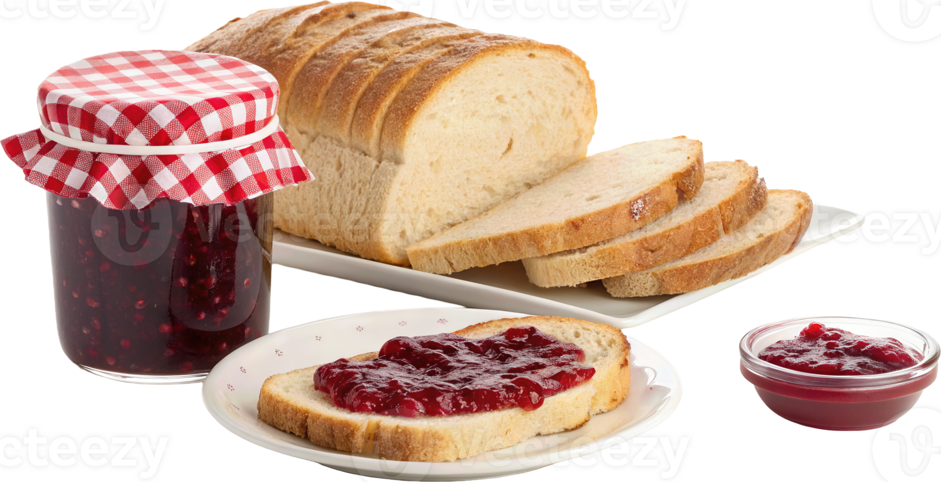 Morning Bread And Jam Set png