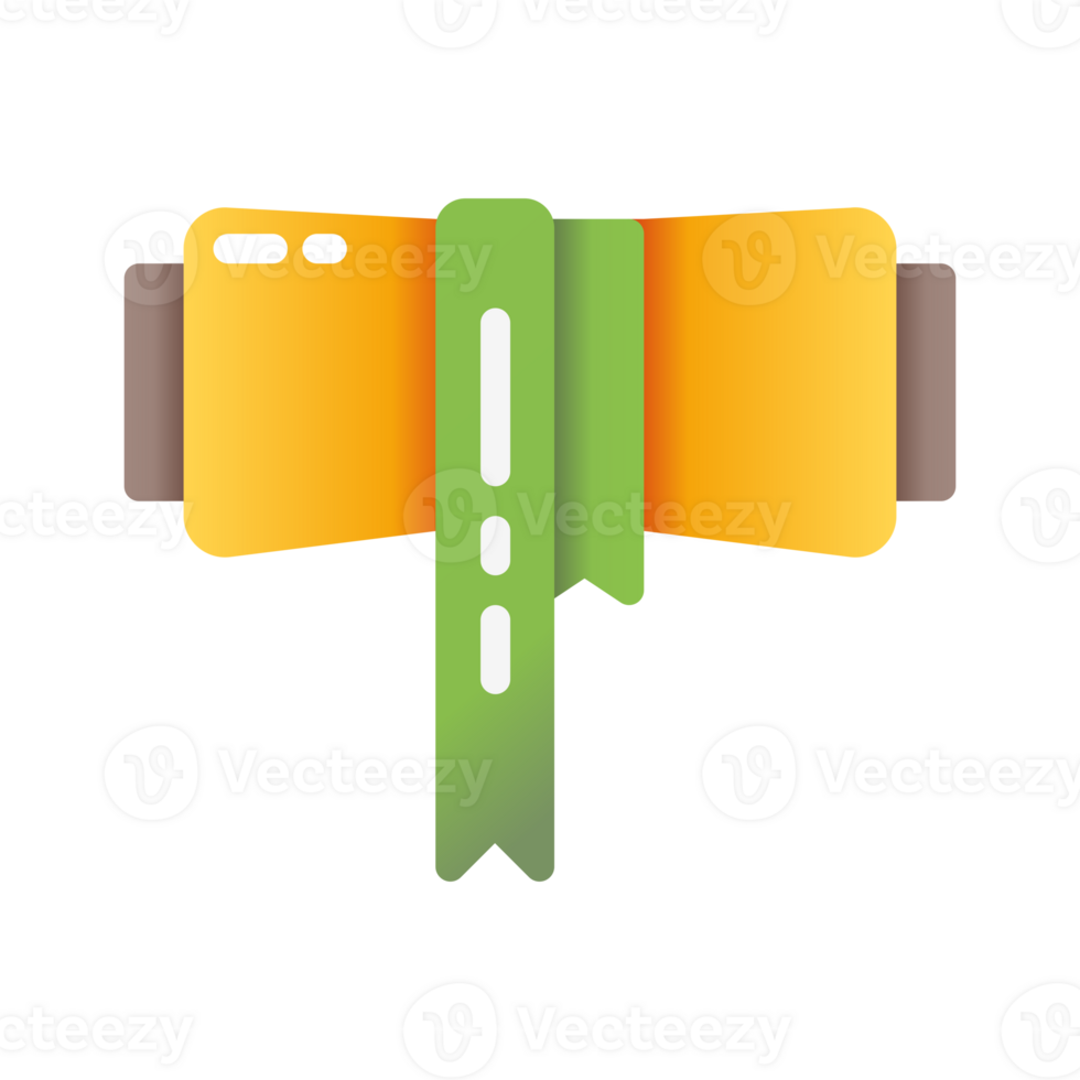 Design Illustration graphic of Ancient Scroll icon with gradient style. Suitable for UI, mobile design, web design, etc. Transparent Background. png