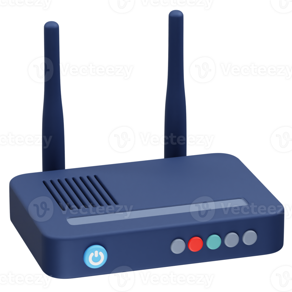 wireless router icon illustration 3d. Wi-Fi router icon 3d illustration element png