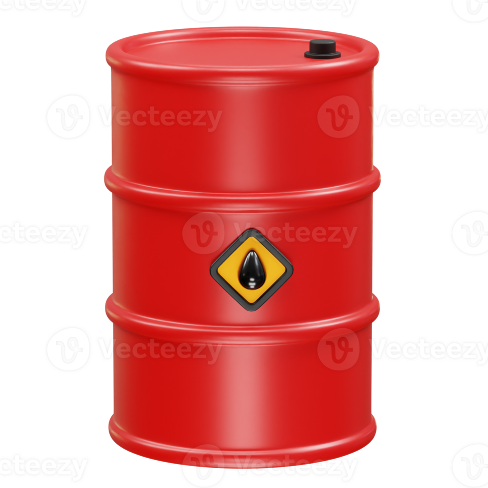 Oil barrel icon 3d illustration render. Oil drum icon 3d illustration render. png