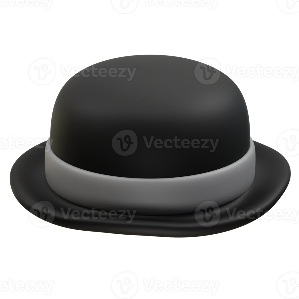 Spy Hat 3D Illustration icon rendering. Detective Hat 3D Icon rendering illustration png