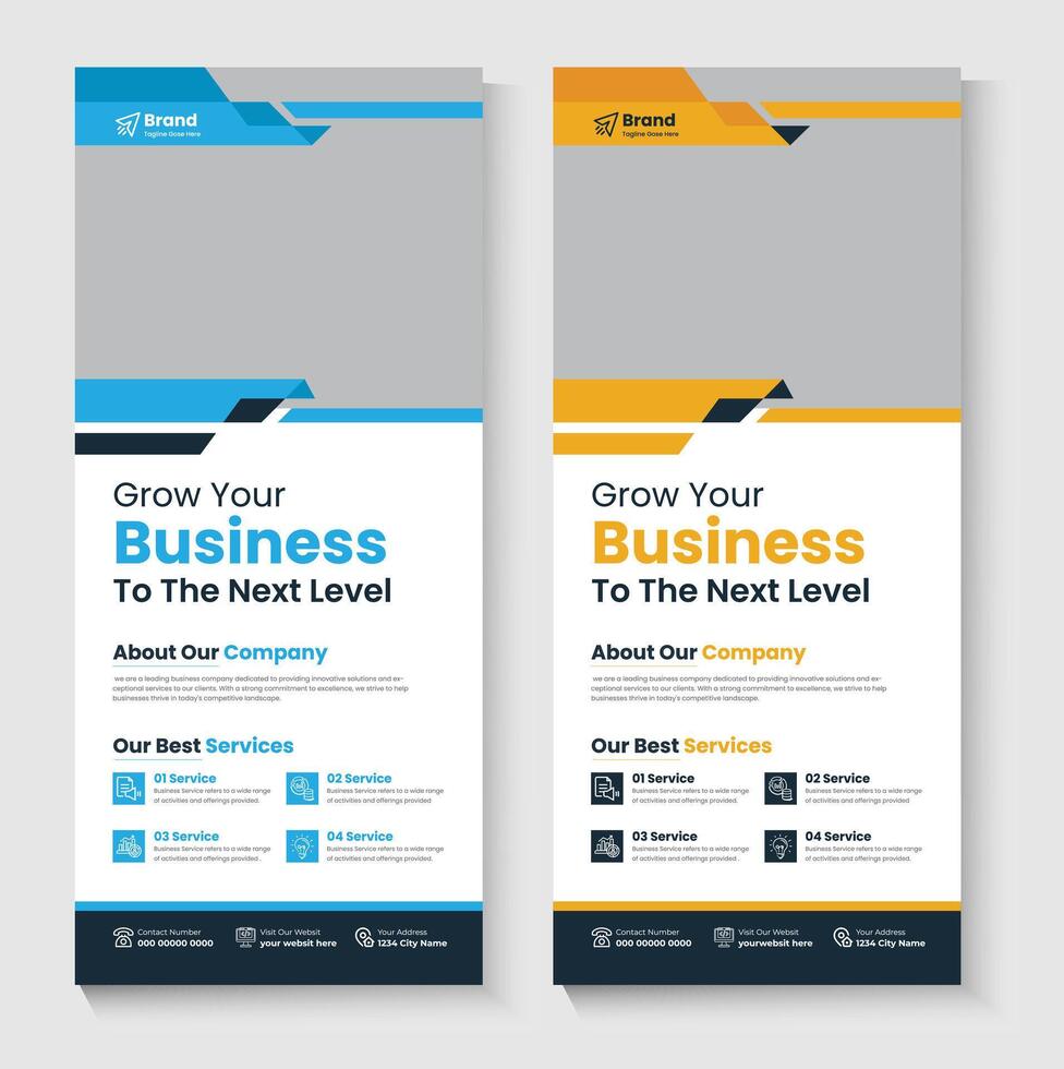 Rollup Business banner design vector