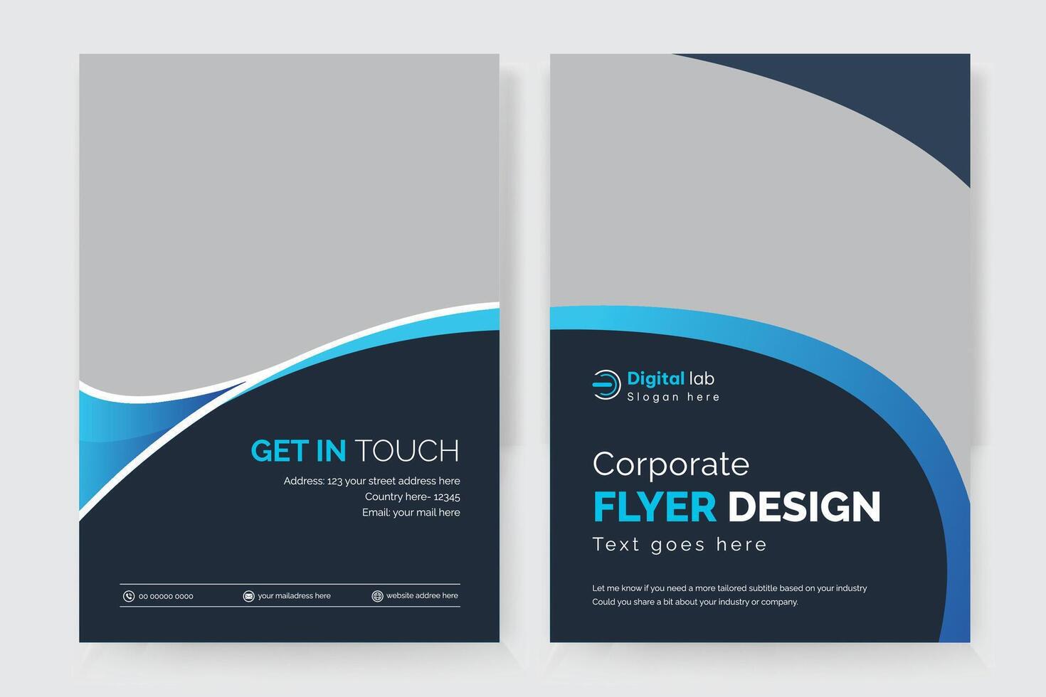 flyer design template vector