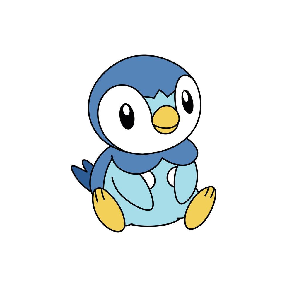 Pokemon Character Piplup vector