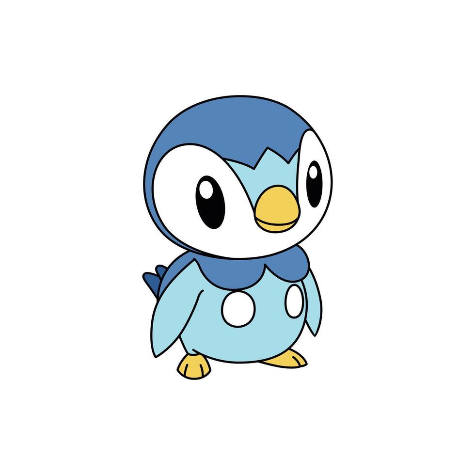Piplup Pokemon Character vector