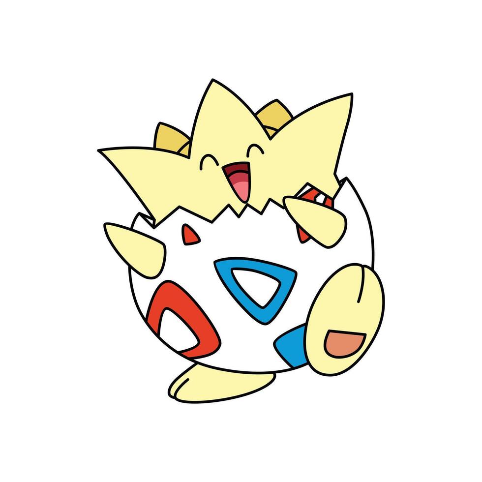 Togepi Pokemon Character vector