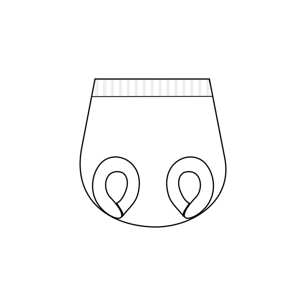 kids glasses pants pattern front part vector