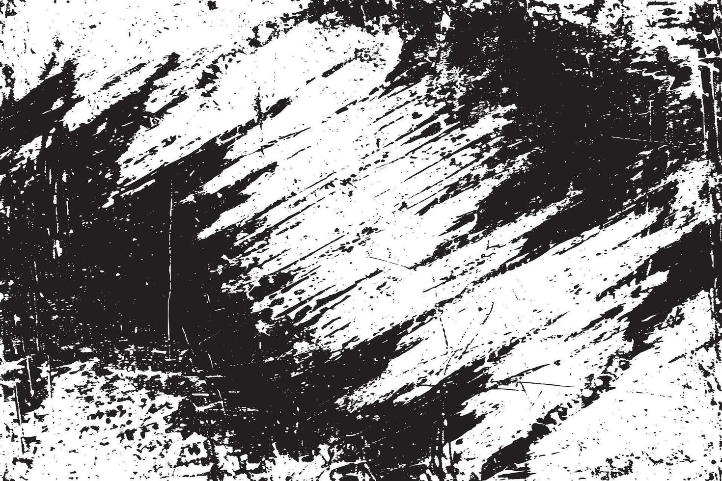 Dynamic black and white grunge texture with bold diagonal strokes and a distressed look. Ideal for backgrounds, overlays, or modern abstract art projects. vector