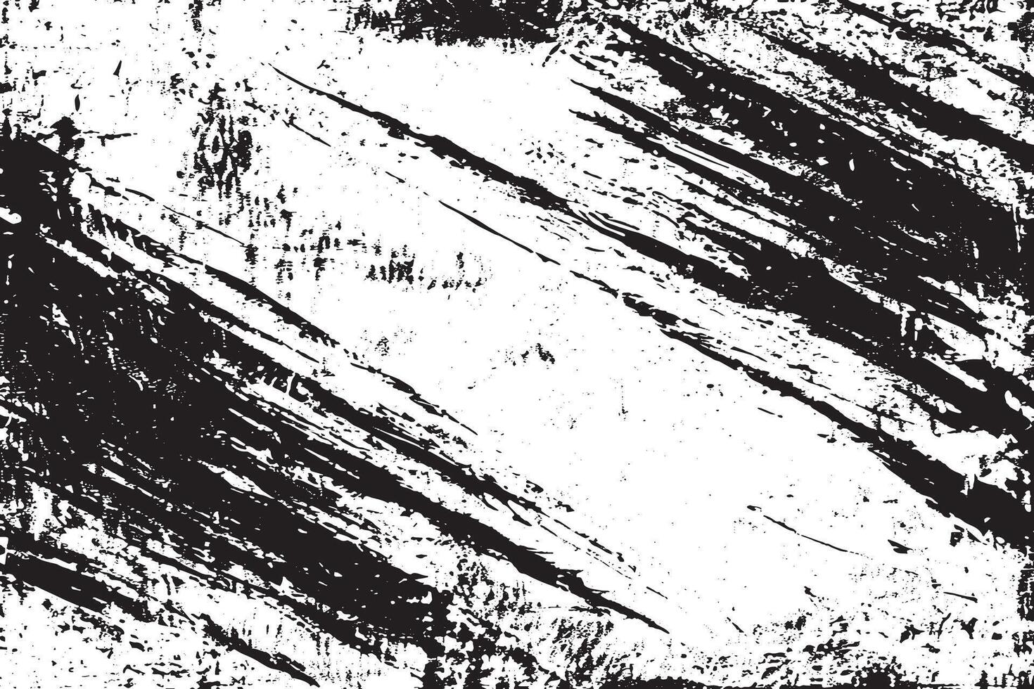 Sharp diagonal black streaks on a grunge white backdrop. Perfect for edgy designs, overlays, posters, or digital art projects seeking bold texture and contrast. vector