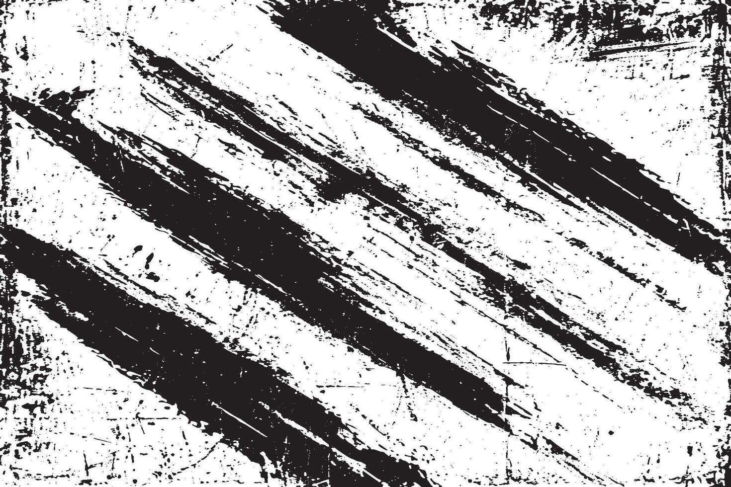 a bold black and white grunge texture with dynamic diagonal stripes. Ideal for design, backgrounds, or graphic art projects seeking a raw, edgy look vector