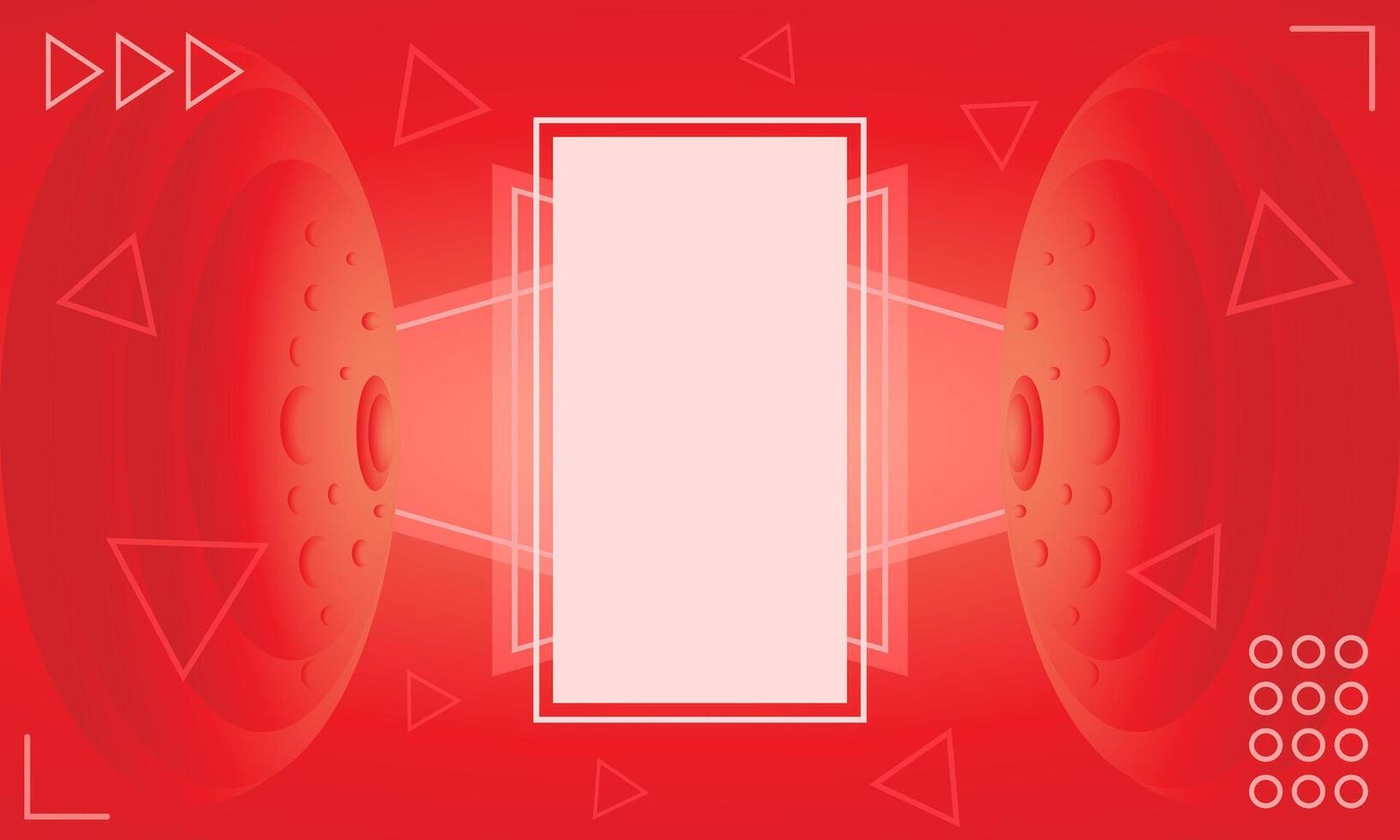 Abstract futuristic high speed, space Illustration high digital technology red color vector
