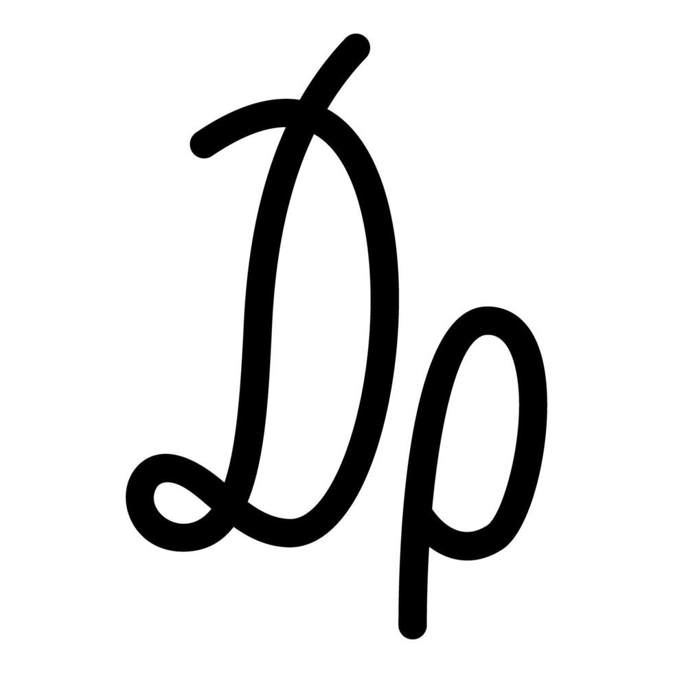 Symbol or sign of Drachma currency money icon black color style vector