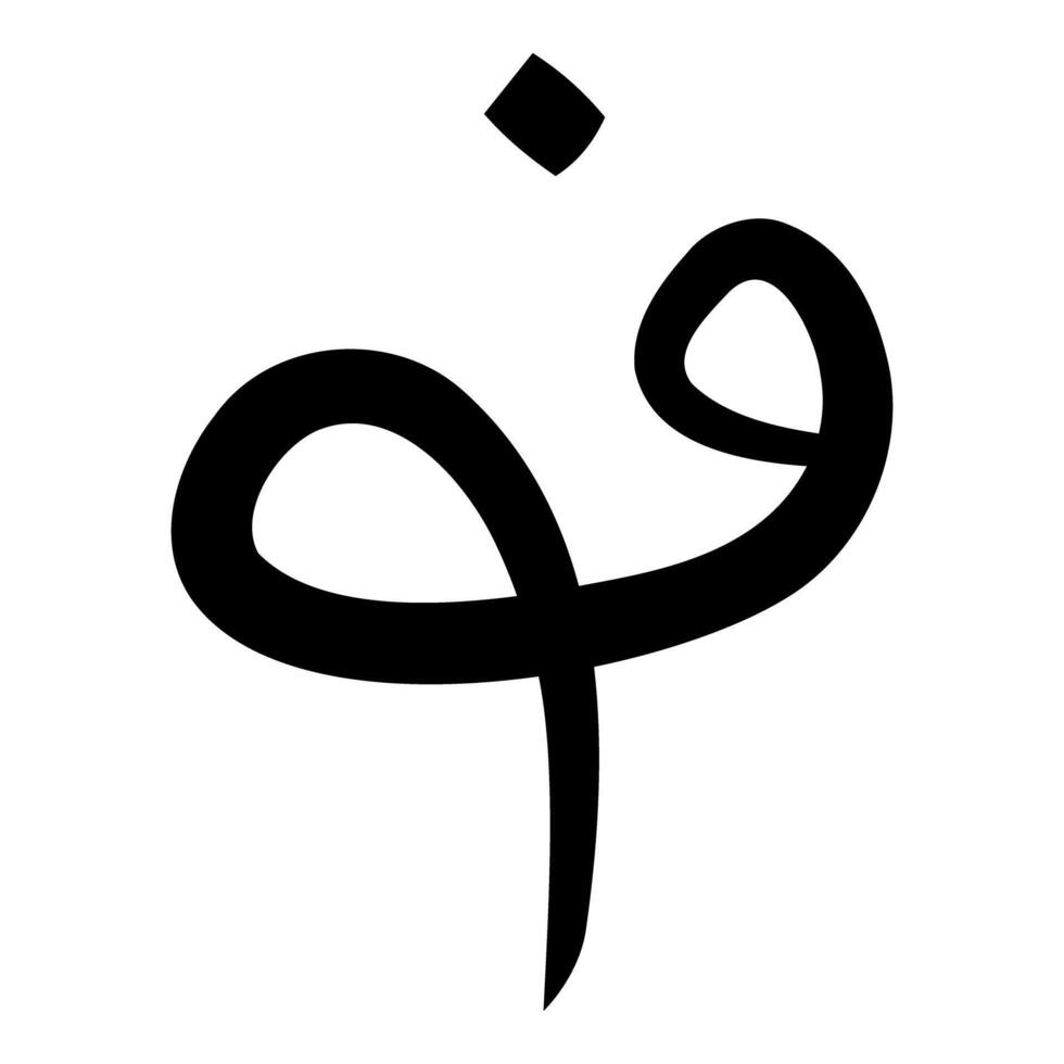 Afghanistan currency sign symbol icon black color style vector