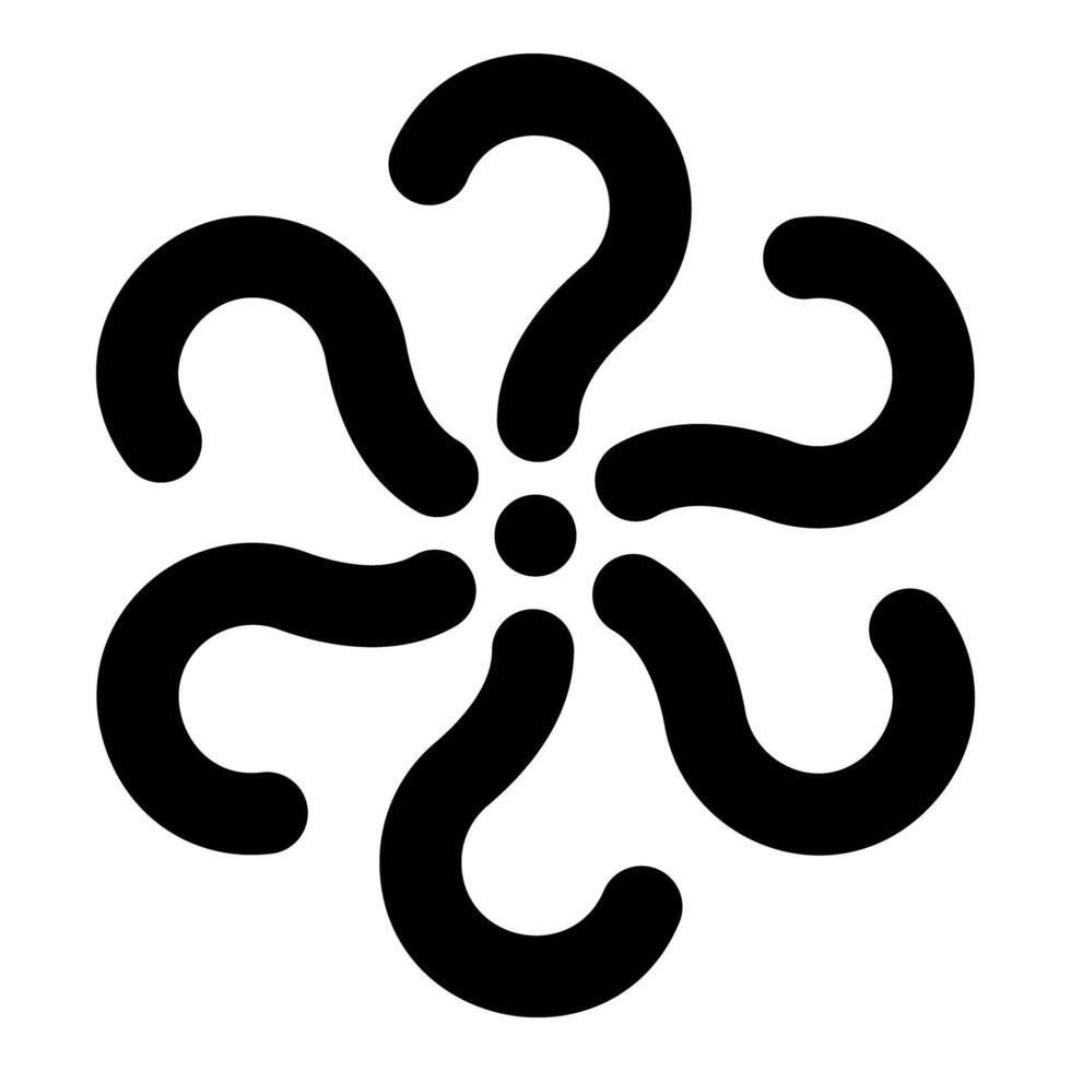 Signs of questions Sign question icon black color style vector