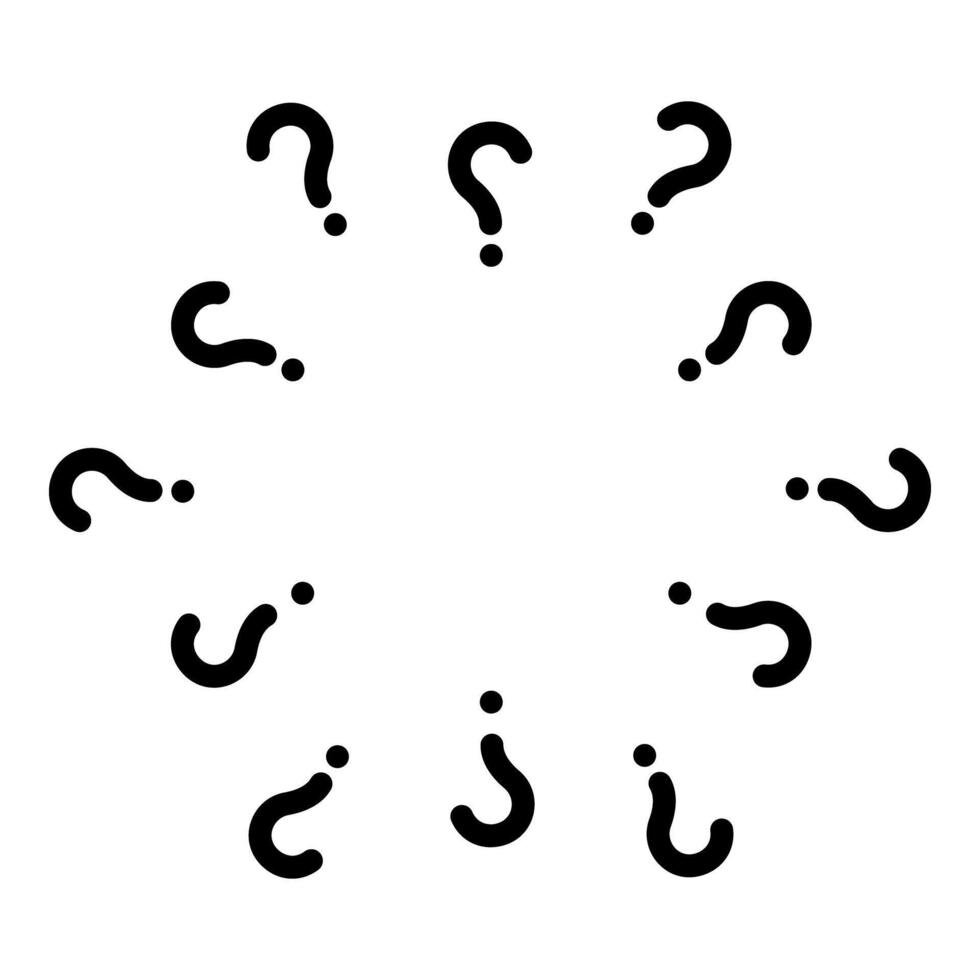 Signs of questions Sign question icon black color vector