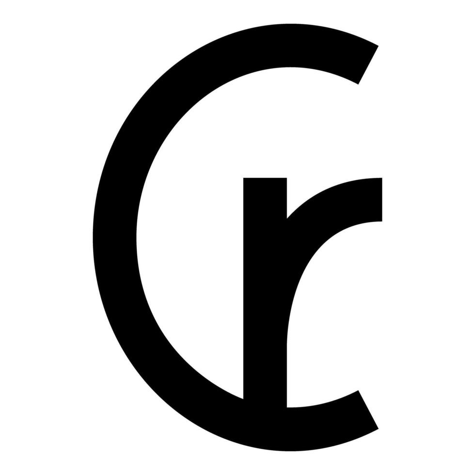 Brazilian Cruzeiro currency symbol sign element of money icon black color style vector
