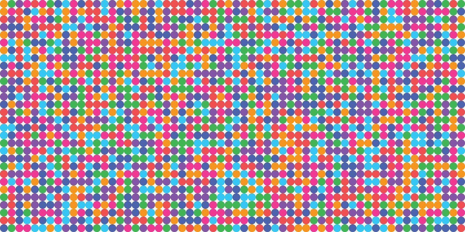 Round shape grid vibrant color background vector
