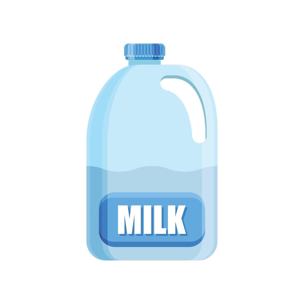 A plastic jug of milk on a white background vector
