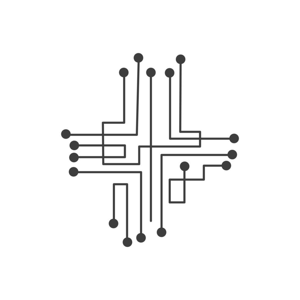 Abstract Circuit Icon vector