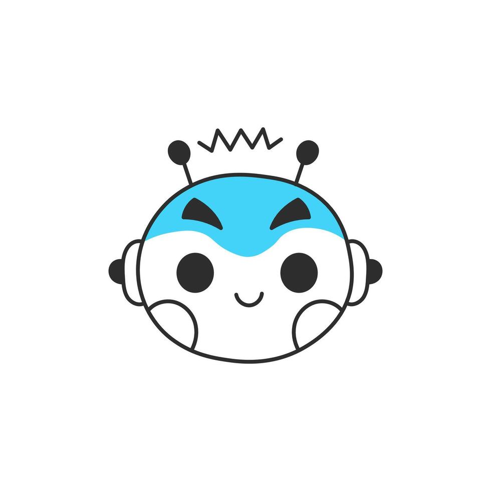 Robot Chat Bot with Antennas vector