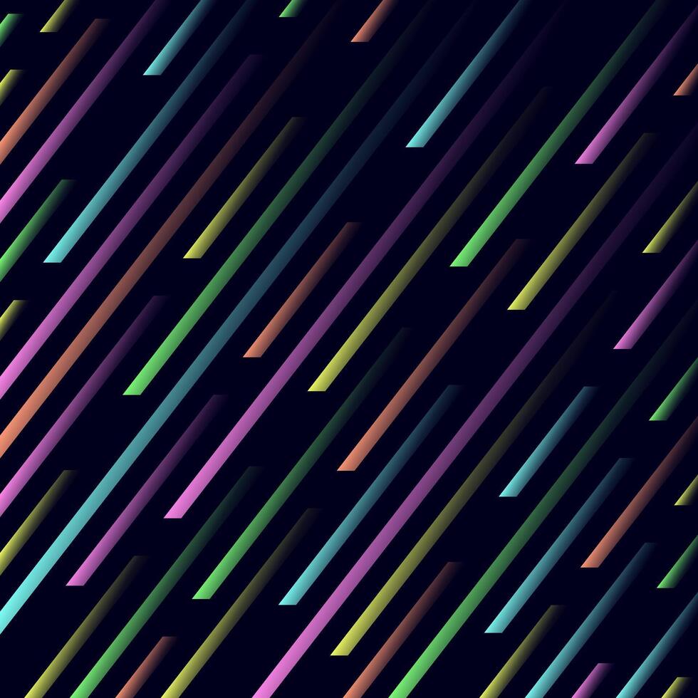 Colorful Geometric Dynamic Stripes Shape Pattern Background Illustration vector