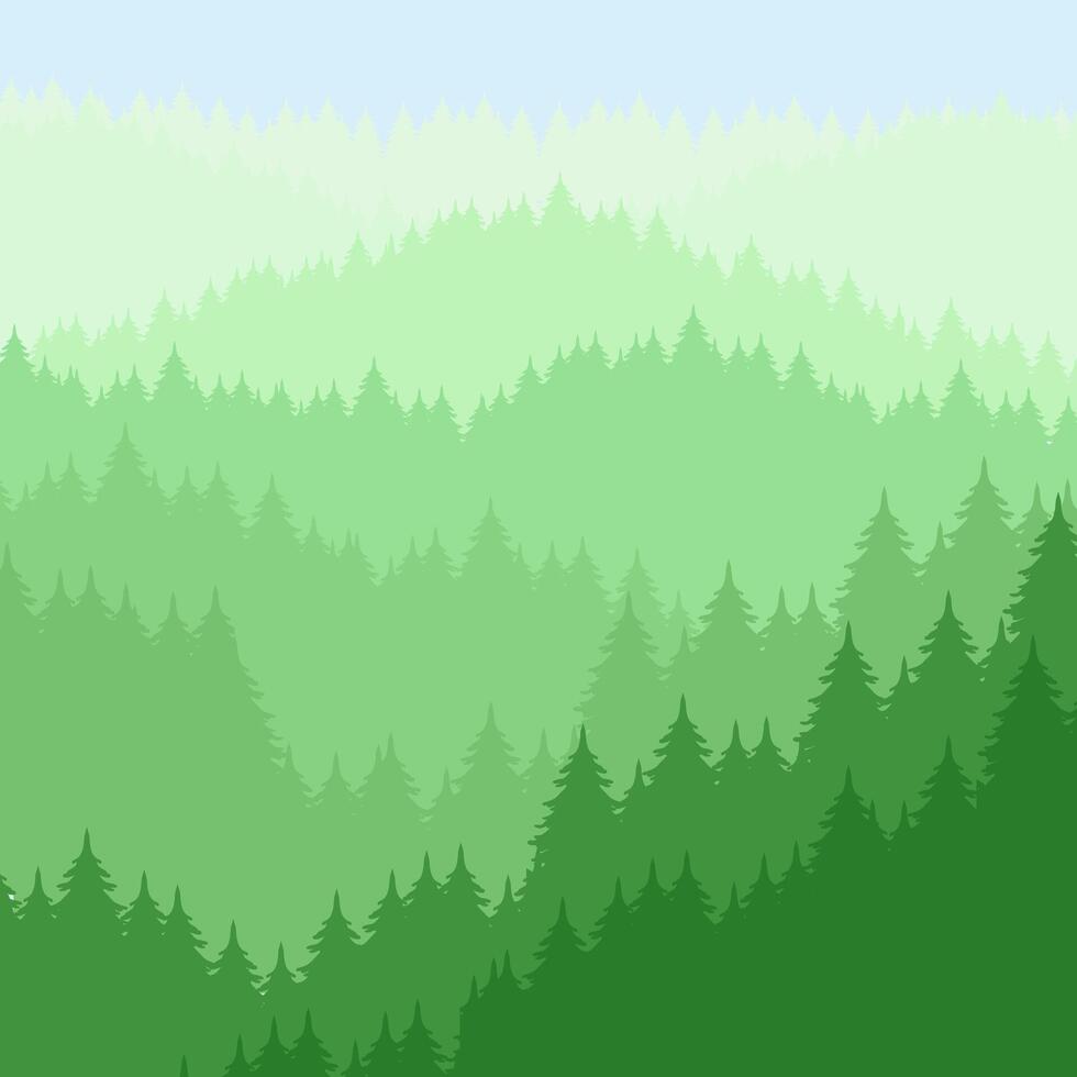 Nature background. Abstraction of mountains. Illustration of green mountain landscape. vector