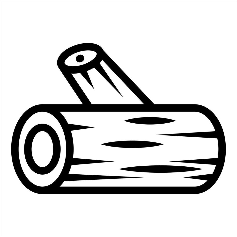 unique Log icon illustration in white background vector