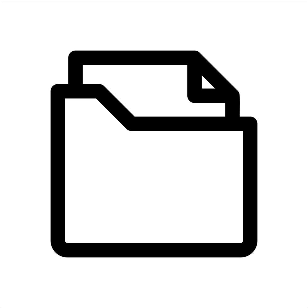 unique File folder icon illustrationin white background vector