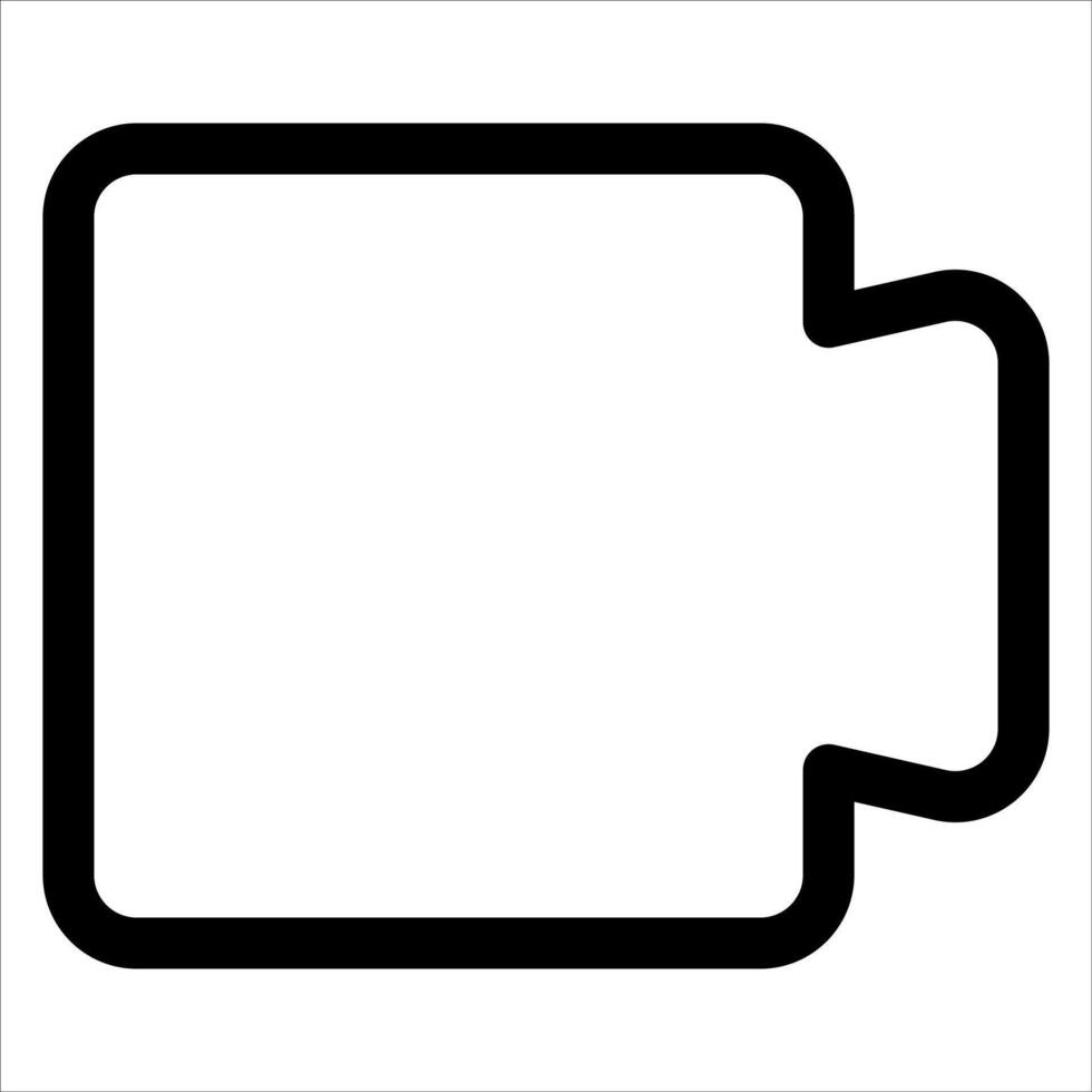 A unique black and white icon of a battery vector