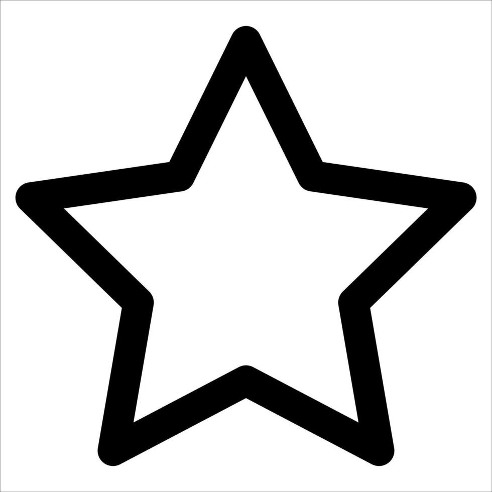 unique Star icon in white background vector